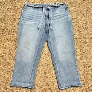 [Lane Bryant] Flex Magic WaistBand High Rise Straight Leg Jeans Light Wash 16